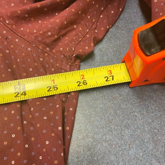 Report Collection Slim Fit XL(17.5) burgundy shirt - Picture 4 of 6